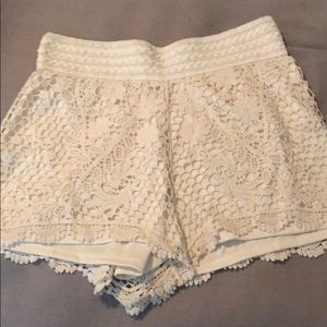 Crochet style shorts